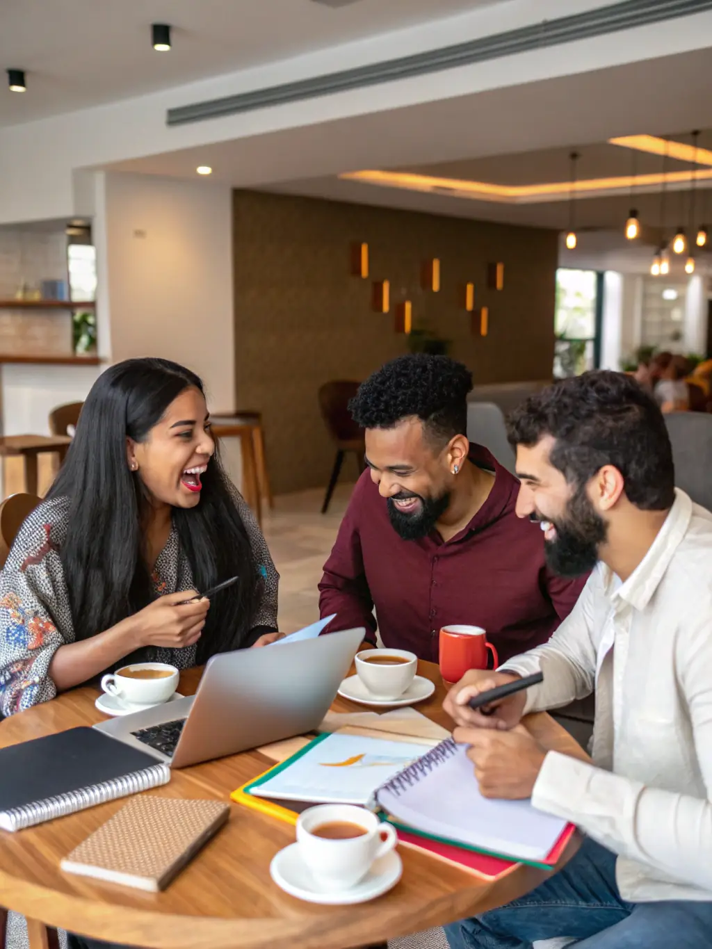 A diverse group of people working in a co-working space, symbolizing the gig economy and changing employment trends.